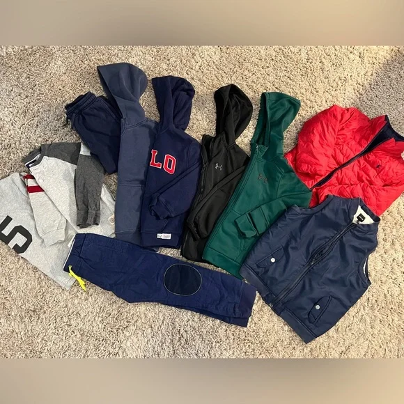 Bundle of boys size 7 clothes -Ralph Lauren, Gap, Under Armour - Picture 1 of 4